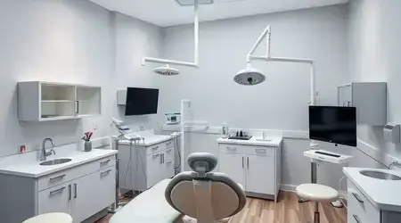 Medical office with clean, bright lighting