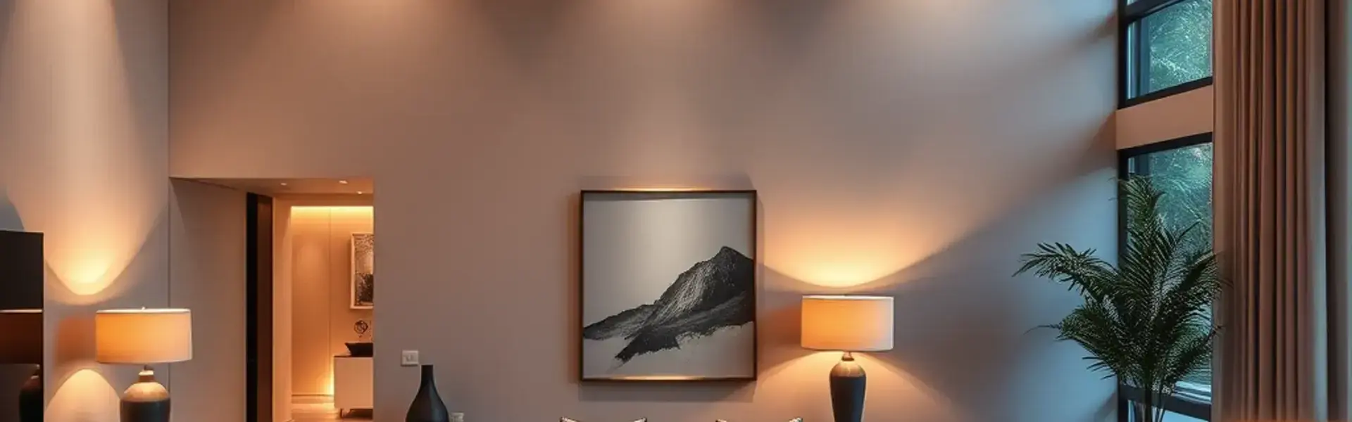 Residential living room lighting